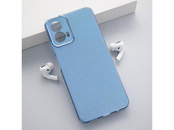 Maska Flash Crystal za Motorola G34 plava.