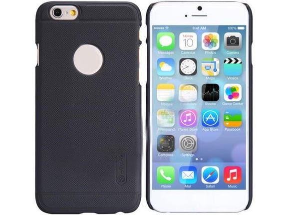 Maska Nillkin Super Frosted Shield za iPhone 6 Plus crna (sa otvorom za logo)