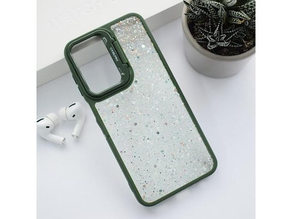 Maska Crystal Dots za Samsung A15 4G/ A155F/ A15 5G/ A156B zelena.