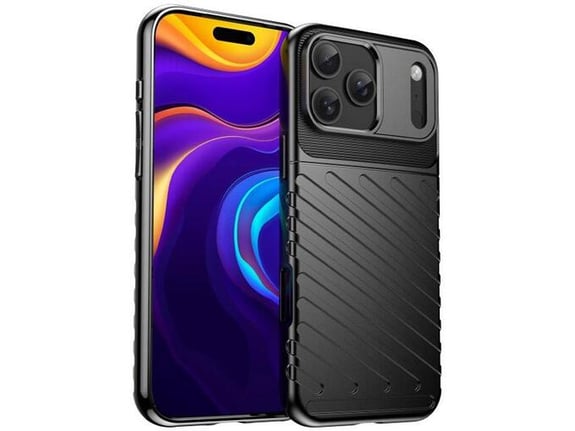 Maska Thunder za iPhone 17 Pro Max crna