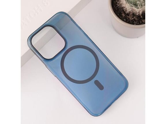 Maska Transparent Mag Case za iPhone 15 Pro Max plava