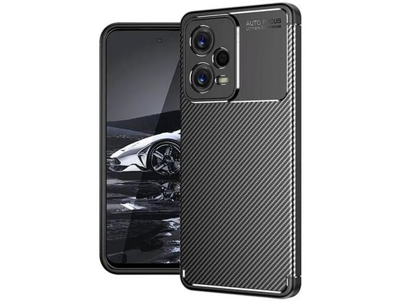 Maska Carbon Defender za Xiaomi Redmi Note 12 5G (EU)/ Poco X5 crna.