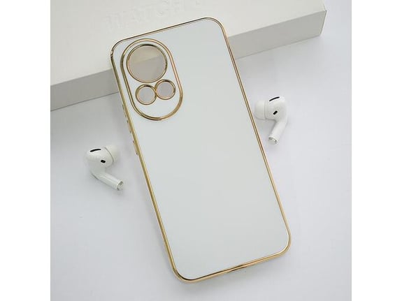 Maska Fresh Electroplated za Huawei Nova 12 bela