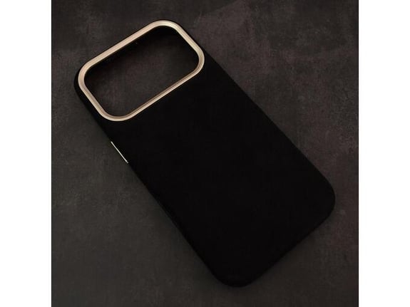 Maska Mag Case Alkantara za iPhone 17 Pro crna