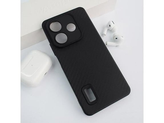 Maska Carbon fiber za Xiaomi Redmi Note 14 4G (EU) (China Edition 163.25*76.55*8,16 mm) crna