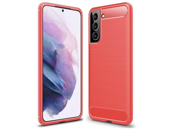 Maska Silicone Defender za Samsung S21 Plus/ G99B / S30 Plus crvena