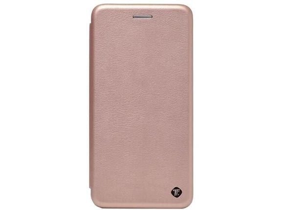 Maska na preklop Teracell Flip Premium za Huawei Honor 9 Lite roze zlatna.