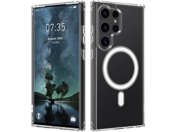 Maska Berlia Clear Mag Case Premium za Samsung S25 Ultra/ S938B transparent