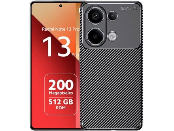 Maska Carbon Defender za Xiaomi Redmi Note 13 Pro 4G (EU) crna.