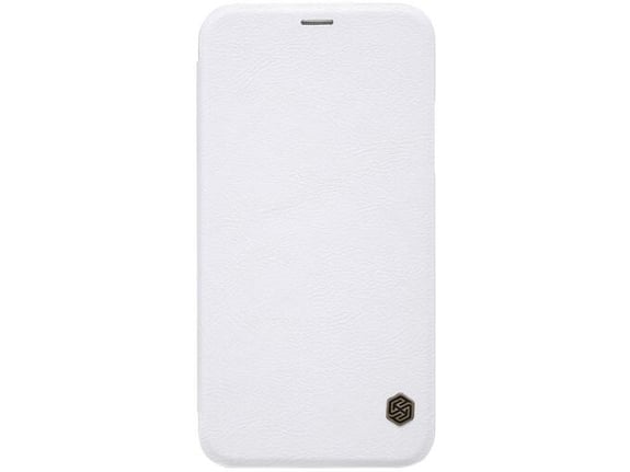 Maska na preklop Nillkin Qin za iPhone XS Max bela.