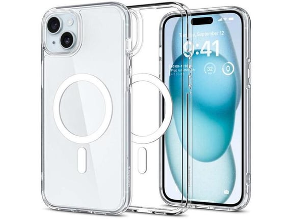 Maska Spigen Ultra Hybrid MagFit za iPhone 15 Plus bela