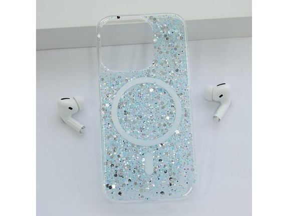 Maska Shine Shimmer Mag Case za iPhone 13 Pro Max plava