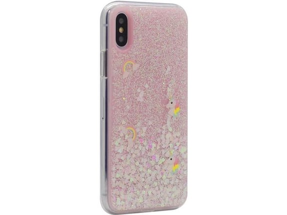 Maska Platina Unicorn za iPhone X/ XS svetlo roze