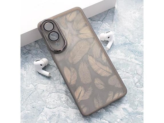 Maska Glitter Feather za Samsung S25 Edge crna