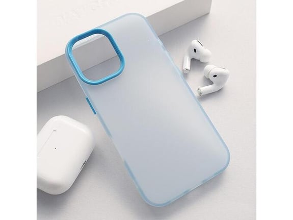 Maska Electro Glow Frame za iPhone 16 Pro plava