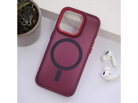 Maska Candy Shield Mag Case za iPhone 16 Pro bordo