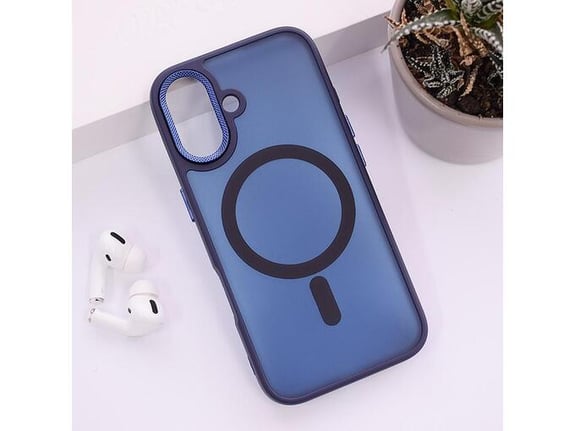 Maska Candy Shield Mag Case za iPhone 16 tamno plava