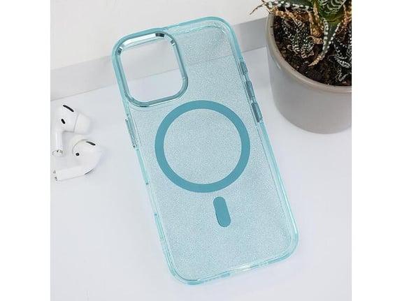Maska Mag Case Glitter za iPhone 15/ 16 svetlo plava