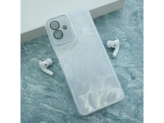 Maska Glitter Feather za Samsung A07/ A075F bela