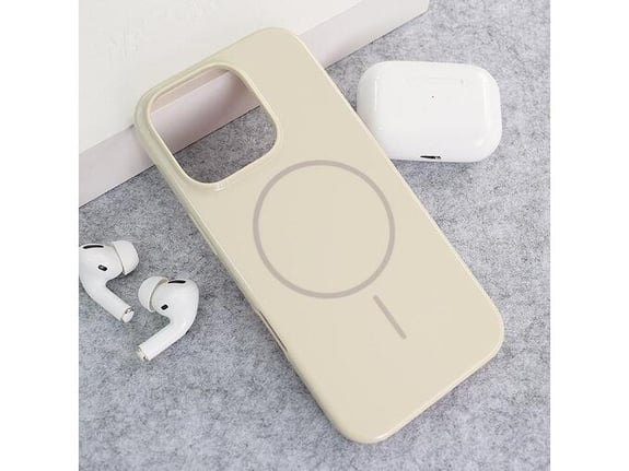 Maska Mag Case Nanobeats za iPhone 16 Pro krem