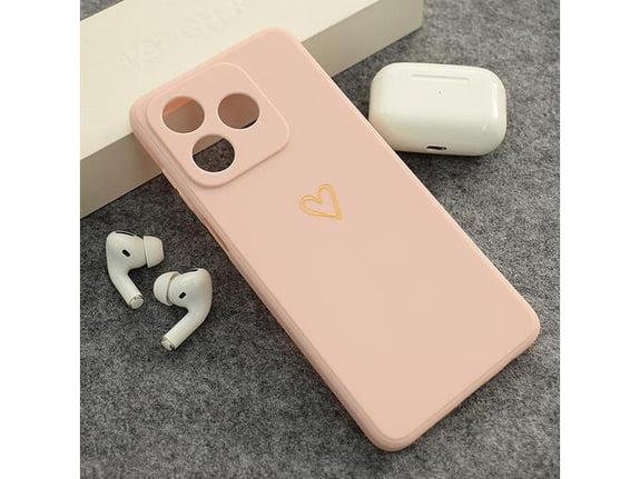 Maska Golden Heartbeat za Honor X5c/ X5c Plus roze