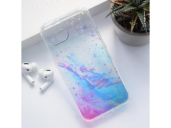 Maska Fluid Color za iPhone 13 ljubicasto plava