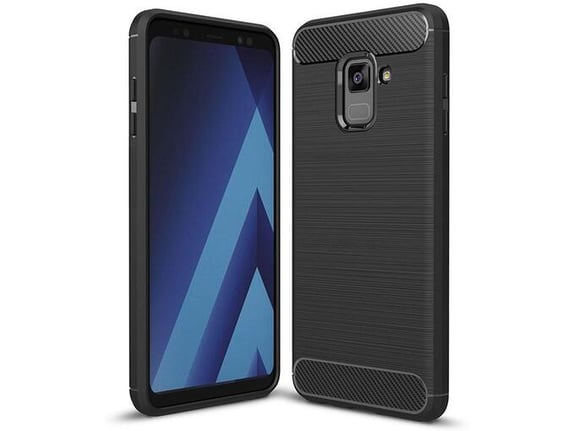 Maska Silicone Defender za Samsung A8 Plus/ A730 (2018) crna.