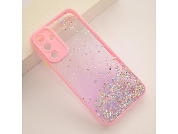 Maska Frame Glitter za Samsung A15 4G/ A155F/ A15 5G/ A156B roze