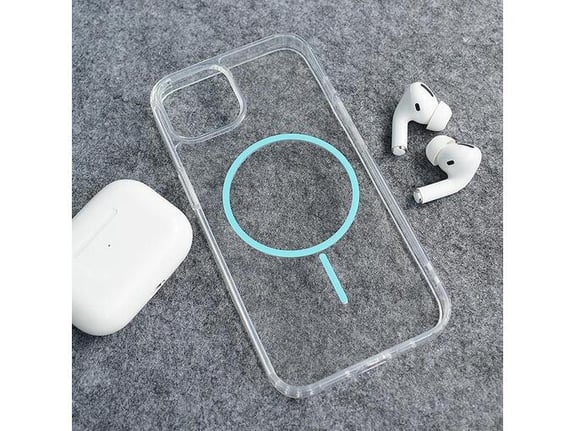 Maska Mag Case Clear Slim za iPhone 15 plava