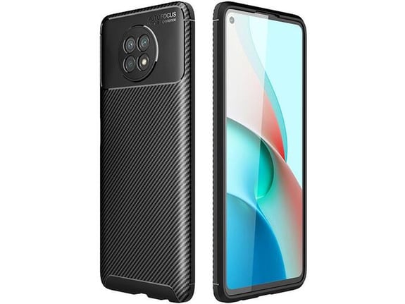 Maska Carbon Defender za Xiaomi Redmi Note 9T crna