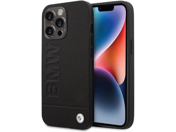 Maska BMW hc Signature Imprint Mag Case za iPhone 14 Pro Max crna