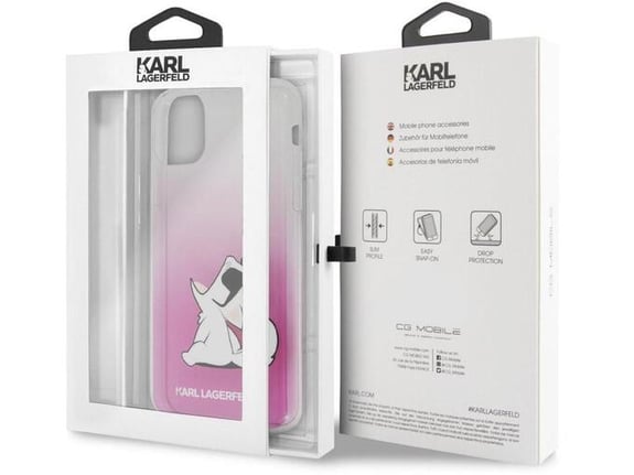 Maska Karl Lagerfeld za iPhone 11 Pro Max pink.