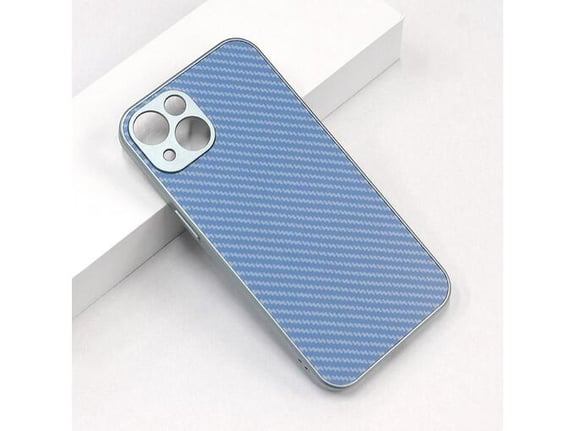 Maska Carbon Acrylic za iPhone 14 svetlo plava