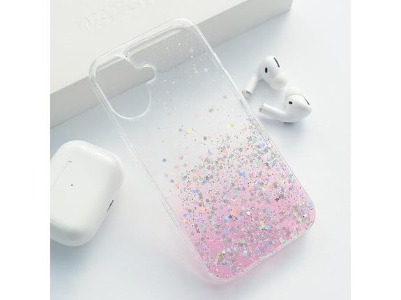 Maska Stardust za iPhone 16 pink