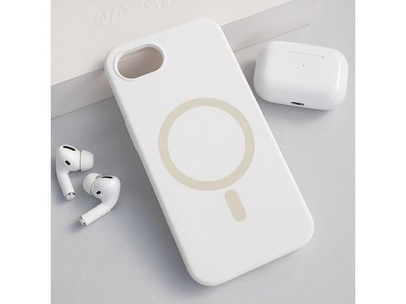 Maska Mag Case PureTone za iPhone 16e bela