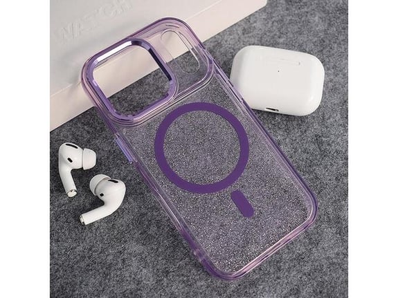 Maska Mag Case Glitter za iPhone 17 Pro Max ljubicasta