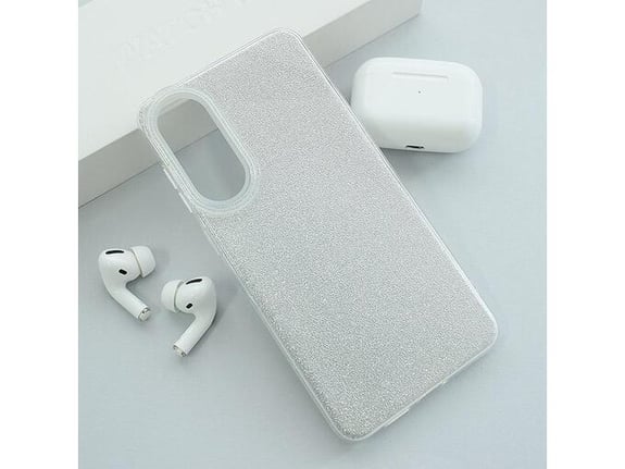 Maska Crystal Dust za Samsung S25 Edge srebrna