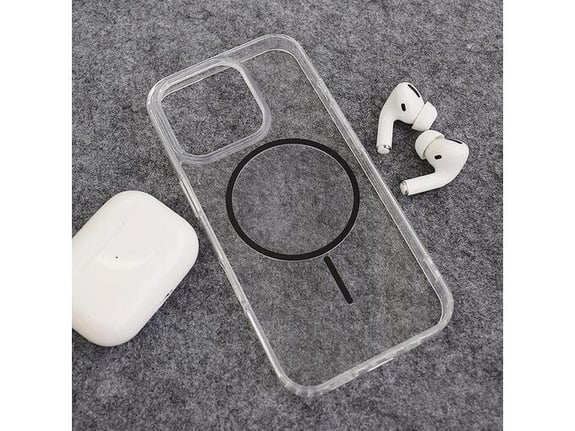 Maska Mag Case Clear Slim za iPhone 16 Pro crna