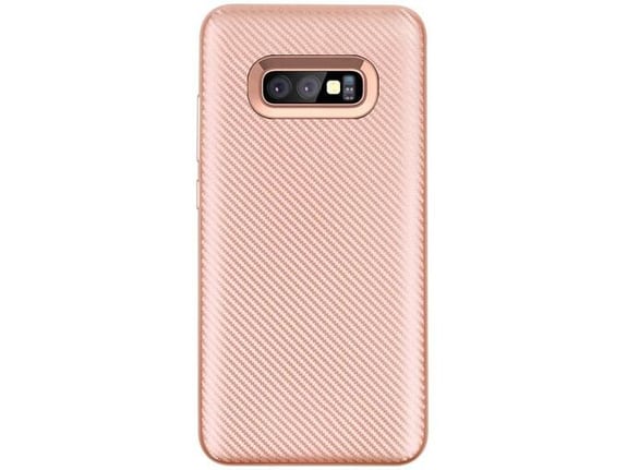 Maska Carbon fiber za Samsung S10e/ G970 roze zlatna