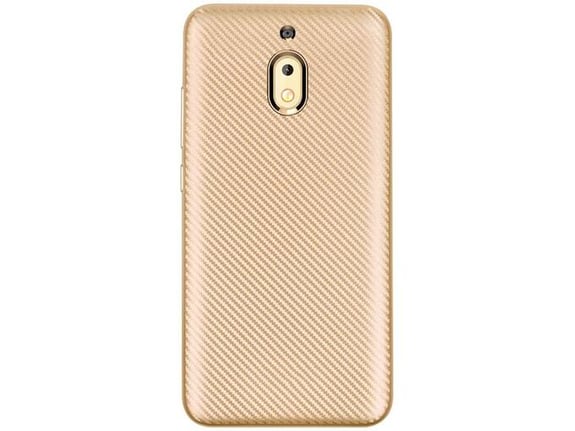 Maska Carbon fiber za Nokia 2.1 zlatna.
