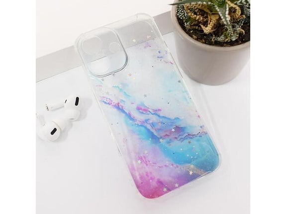 Maska Fluid Color za iPhone 16 ljubicasto plava