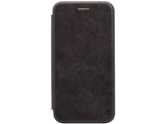 Maska na preklop Teracell Leather za iPhone 13 Pro Max crna.