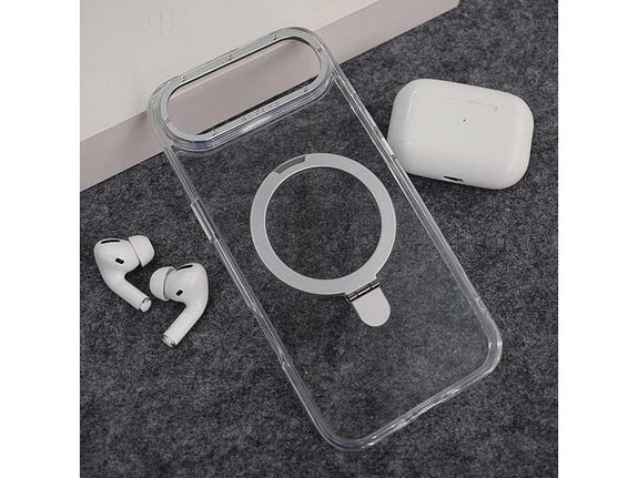 Maska Berlia Clear Bracket Magnetic za iPhone Air srebrna
