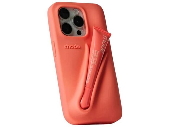 Maska Rhode LIP CASE + LIP TINT za iPhone 13 Pro/ 14 Pro/ 15 Pro peach pit
