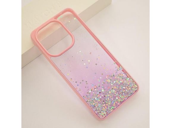 Maska Frame Glitter za Xiaomi Redmi Note 13 4G (EU) roze.