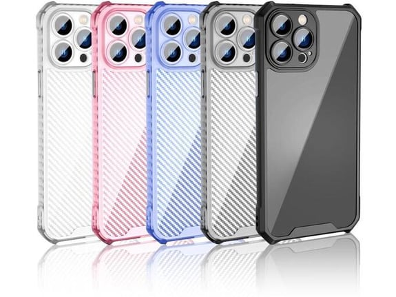 Maska Carbon shield iPhone 14 Plus siva.