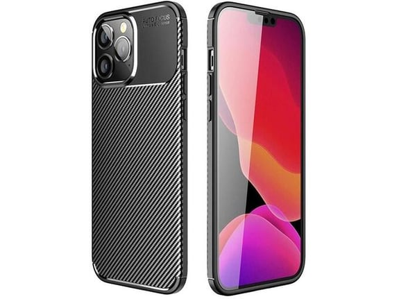 Maska Carbon Defender za iPhone 15 Pro crna