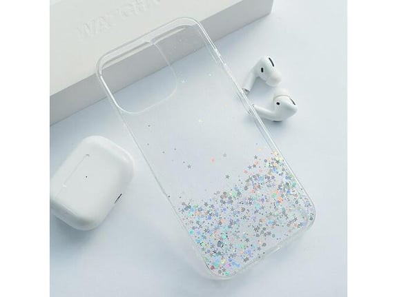 Maska Stardust za iPhone 16 Pro Max srebrna