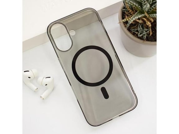 Maska Transparent Mag Case za iPhone 16 crna