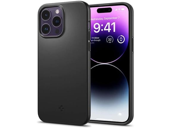 Maska Spigen Thin Fit za iPhone 14 Pro Max crna.
